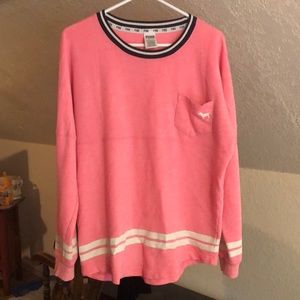 Victoria Secret’s pink shirt